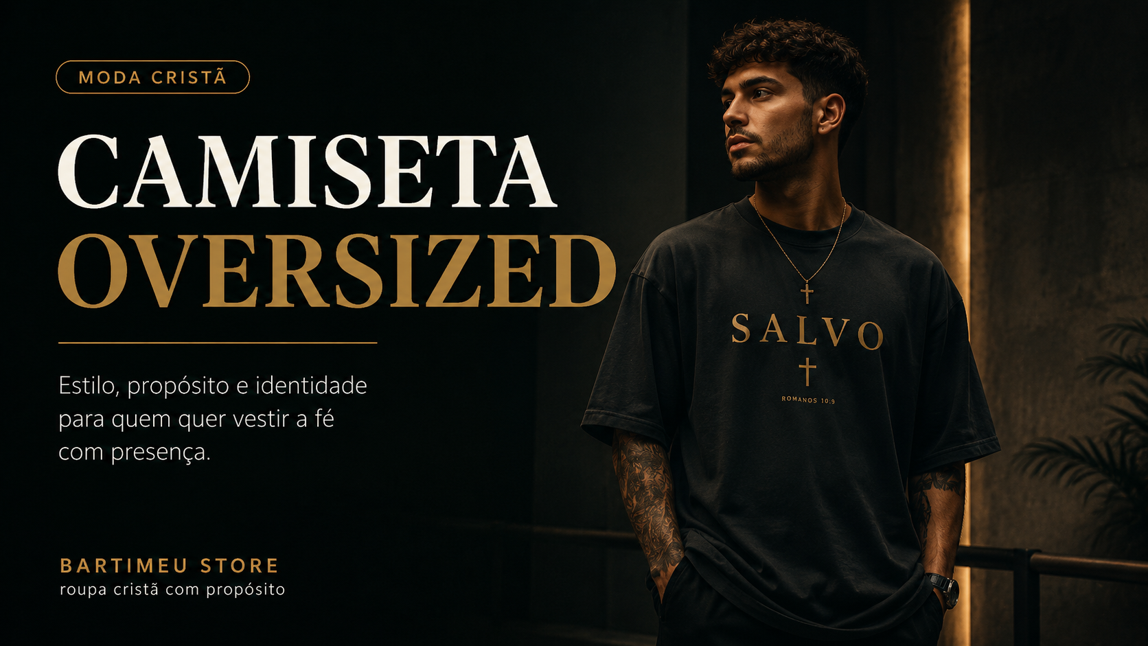 Camiseta cristã oversized: como vestir sua fé com estilo, conforto e propósito